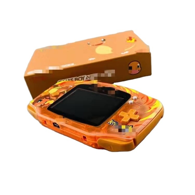 DIY Refurbished pokmon BACKLIT IPS V2  Handheld console for nintendo GBA console  for Limited  Charmander