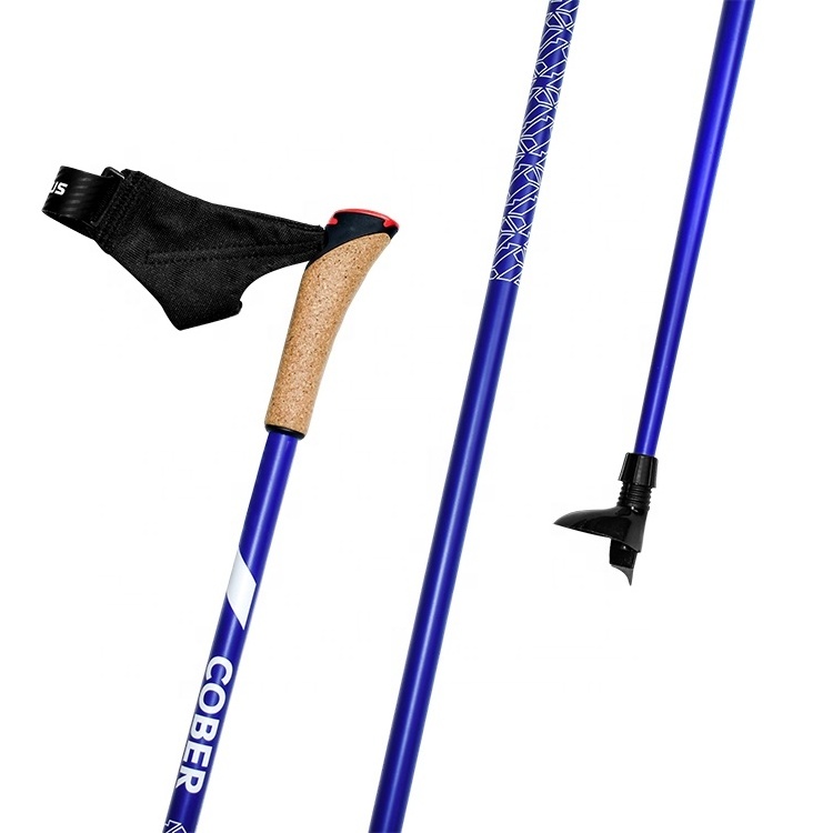 Click Strap Lightweight Carbon Fiber Ski Poles for Alpine Skiing