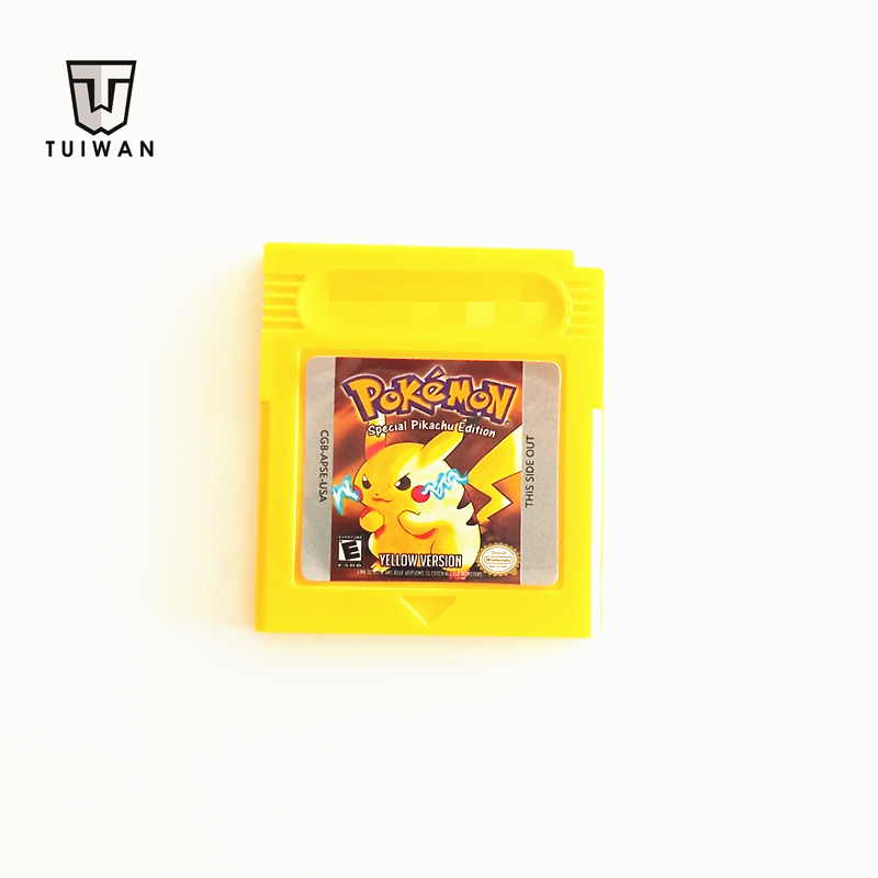 2022 Cartridge only video games pok mon red blue green gold sliver crystal yellow for gbc