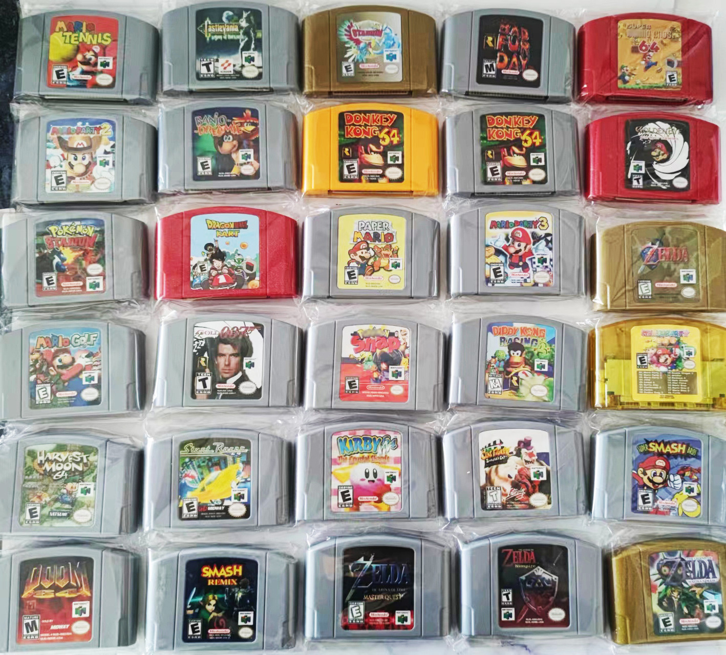 wholesale n64 game cartridge  collection USA NTSC Version Retro Video Games card for Nintendo 64