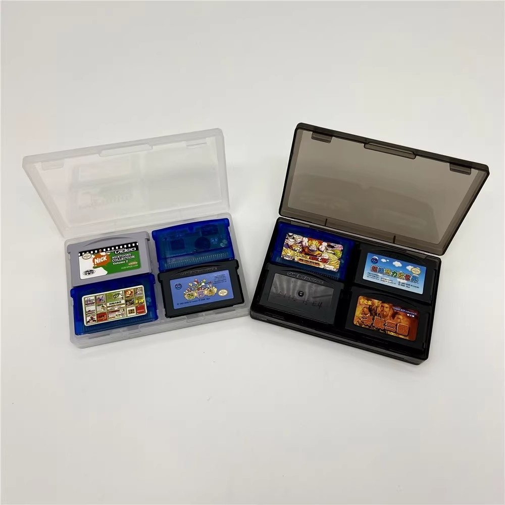 Drop shipping Games Cartridge 4 in 1 Storage Box for Game Boy Advance GBA Game Cartridge