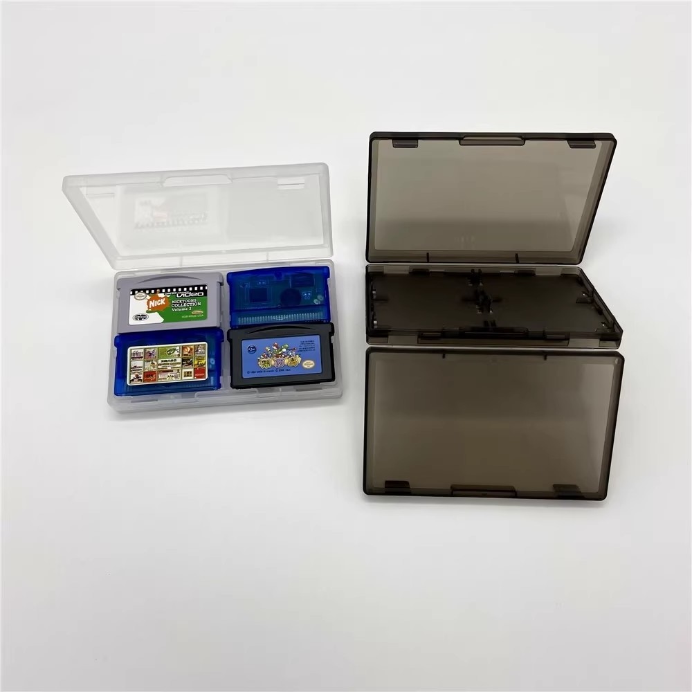 Drop shipping Games Cartridge 4 in 1 Storage Box for Game Boy Advance GBA Game Cartridge