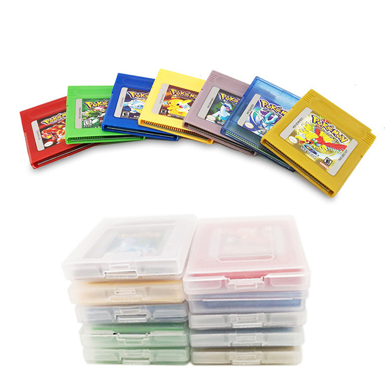 High quality  7 Kinds of pokmon Crystal Version Game boys color Cards cartridge for gbc