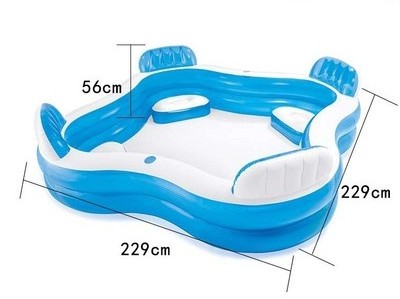 Intex 56475 Inflatable Plastic Swimming Water Pool For Children Family Swim Center Lounge Swimming Pool Children Paddling Pool