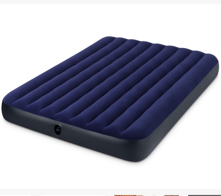 High quality Intex 64755 Wholesale Adult Travel Flocked Camping Indoor Use High Quality Inflatable Single Air Bed Mattress