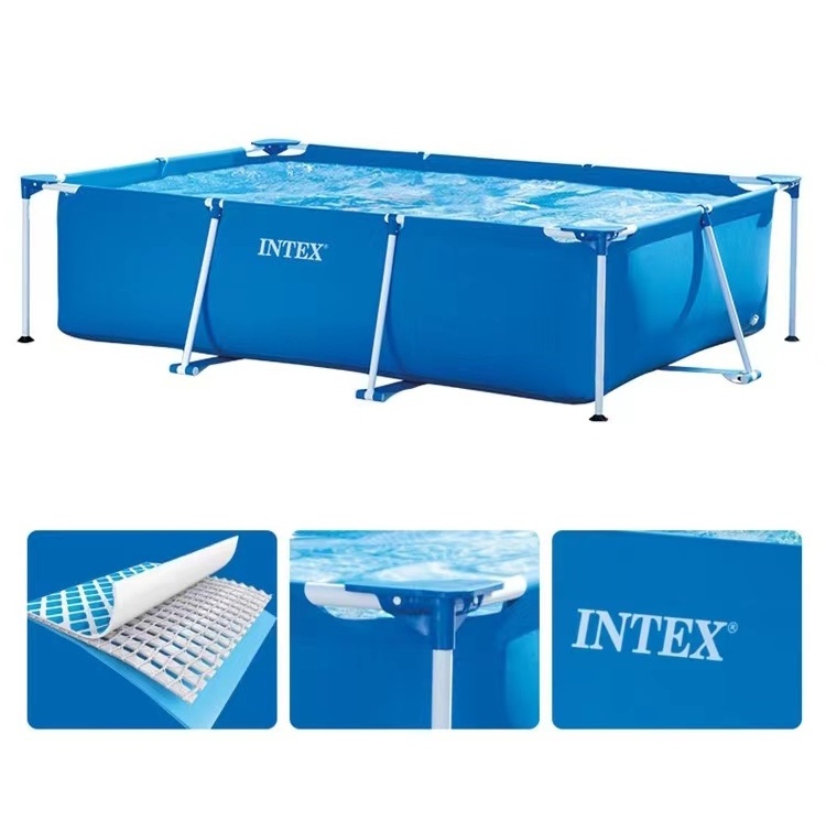 Intex 28271 PVC Rectangular Metal Frame Portable Adult Children Above  Ground Swimming Pool | BestSuppliers.com