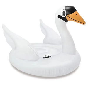 INTEX 57557 White Swan inflatable floater water float rider lake big unicorn pool float tropical tahiti floating island