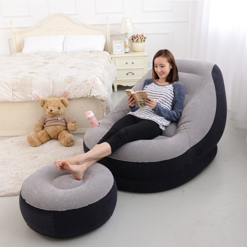 2024 Wholesale Intex 68564 Indoor Outdoor Inflatable Bedroom Leisure Legless Inflatable Sofa