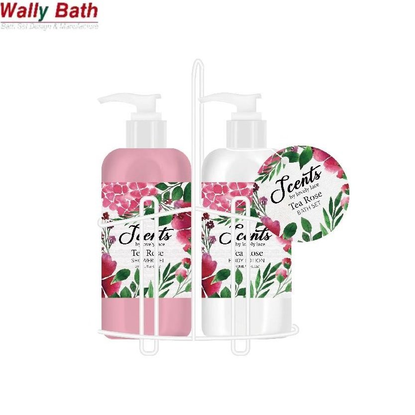 Women Fragrance Bath Sets Bath Gift Sets Spa Shower Gel Body Lotion Floral Bath Fizzer Toiletries Gift Set