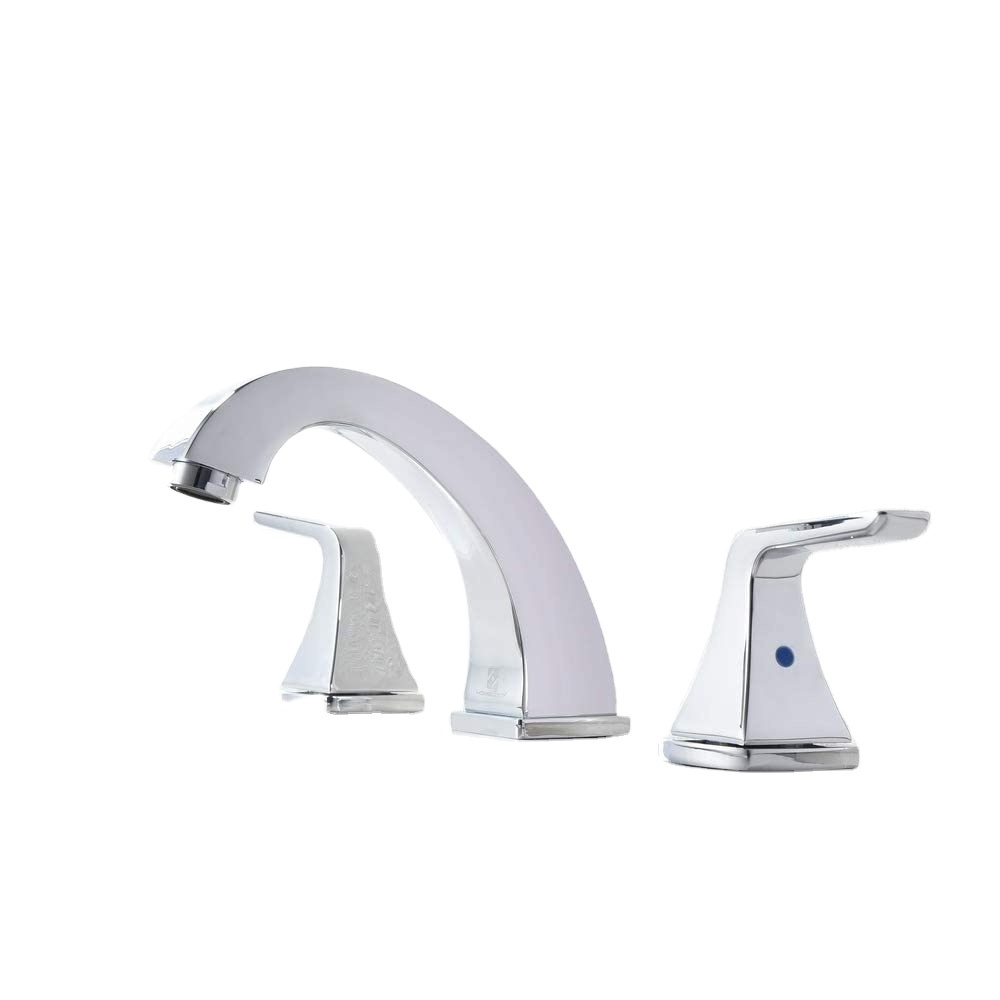 Widespread Faucet Double Handles Stainless Steel Sink Faucet