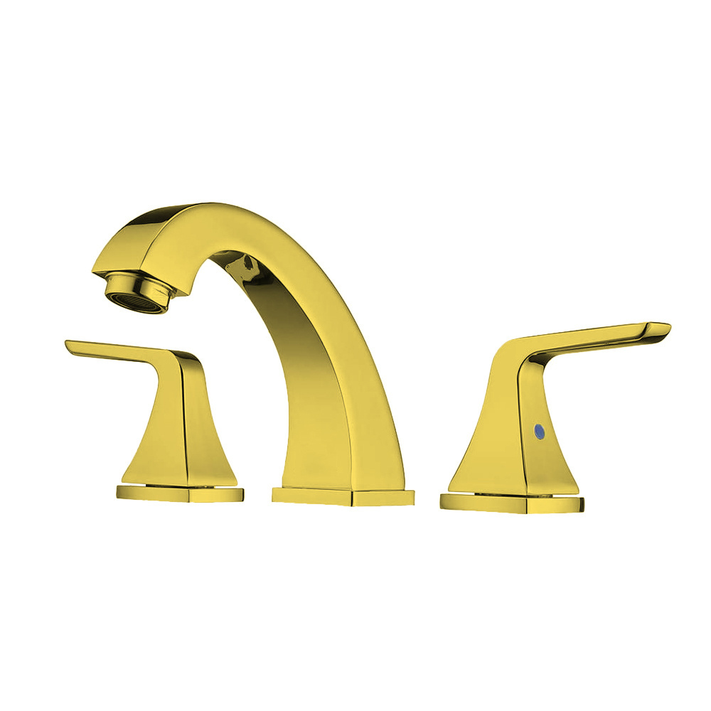 Widespread Faucet Double Handles Stainless Steel Sink Faucet