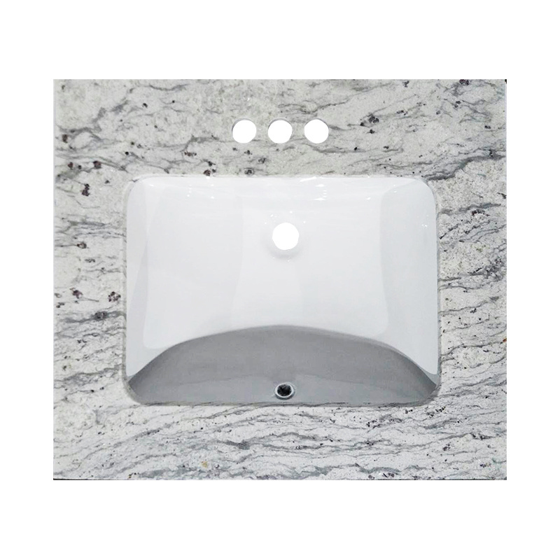 River White Natural Granite Stone Box Vanity Tops Countertops