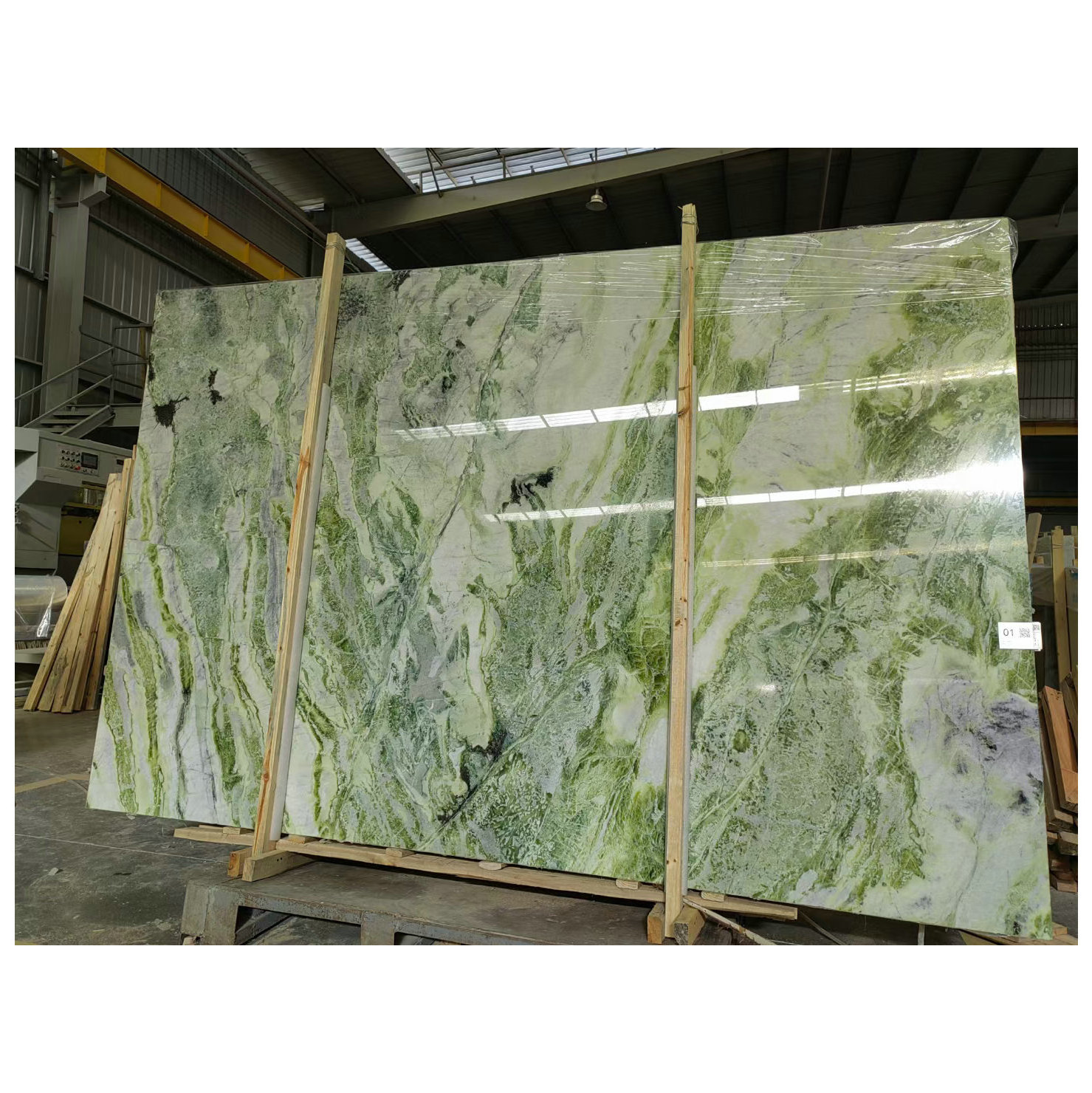 Residential Decorative Marble Slab Green Jade Big Marble Slab