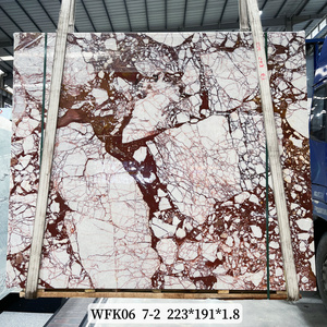 Rectangular Marble Red Slab Exported Big Marble Slab