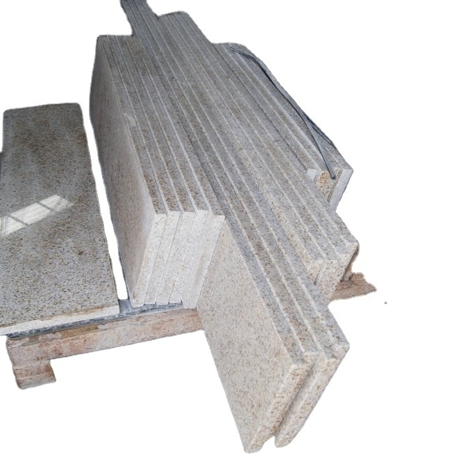 Chinese Beige G682 Granite Anti Slip Stair Steps and Risers for Outdoor Exterior Stair Design