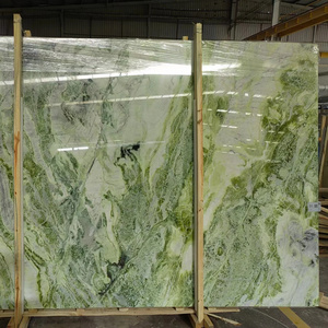 High Quality Transparent Marble Slab Green Jade Marble Slab