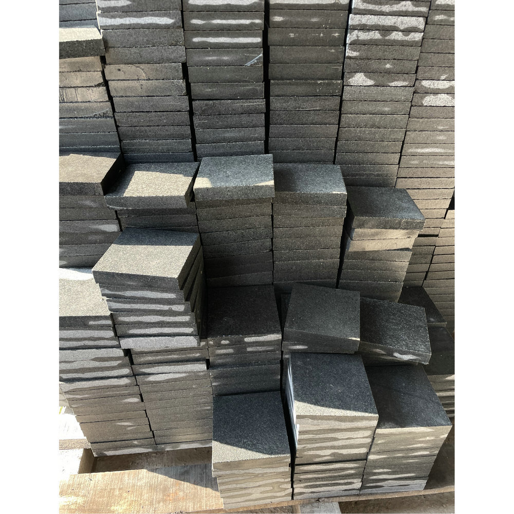 Absolute India black granite rough paving floor tile outdoor pavers stone paving stone