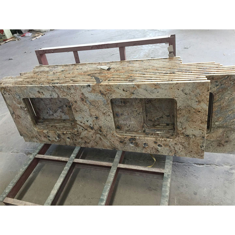 hot sale rose white granite kitchen countertop