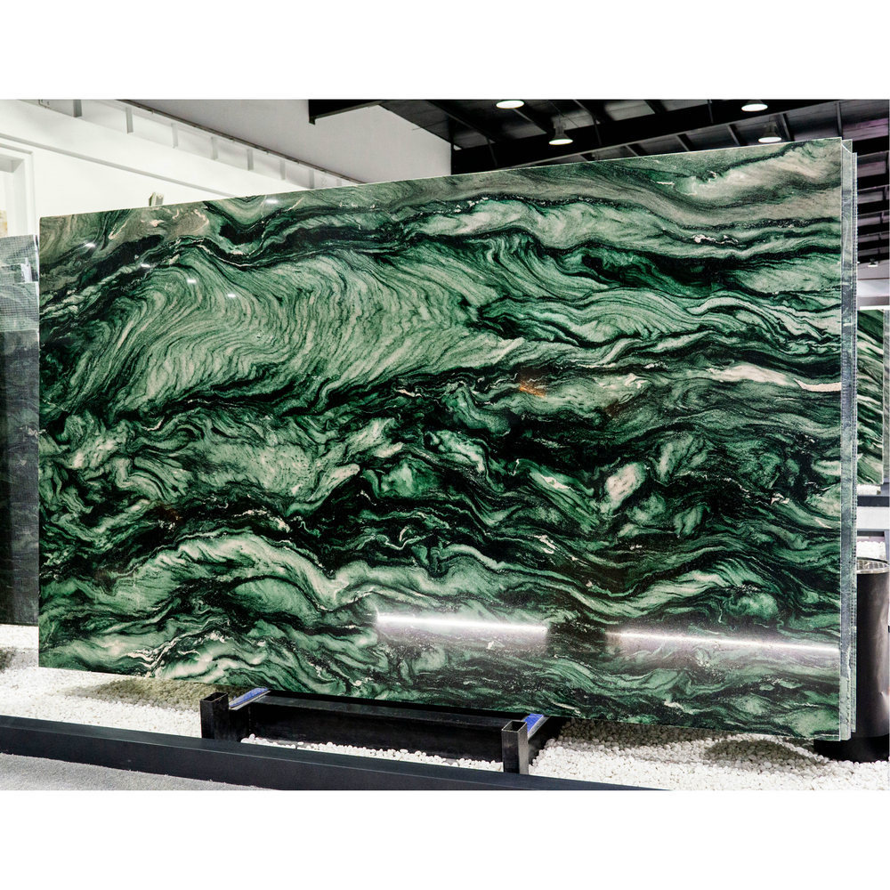 Luxury green marble natural marble stone slab