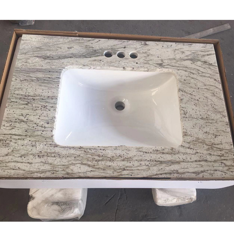 River White Natural Granite Stone Box Vanity Tops Countertops