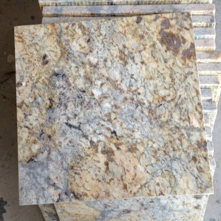 Natural stone granite,  granite tiles, Giallo Fiorito granite  cut-to-size