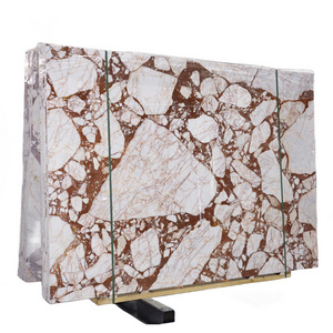 Wholesale Luxury Natural Beautiful Red Marble Big Slabs for Countertop Stairs Table Top