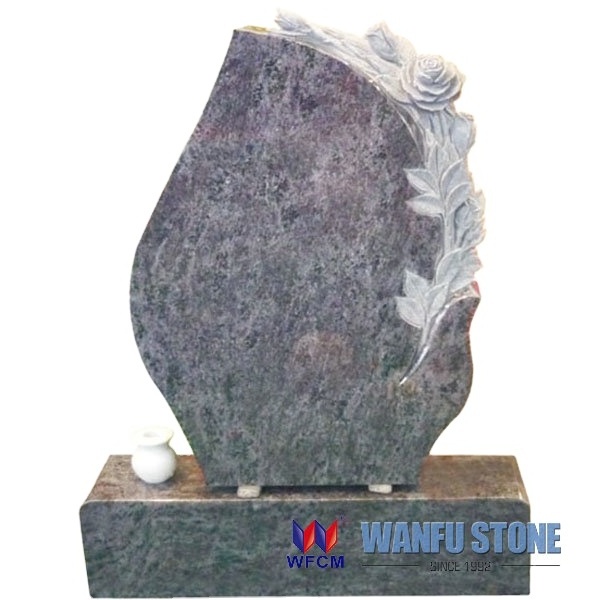 Black Funeral Grave Stone Marble Tombstone