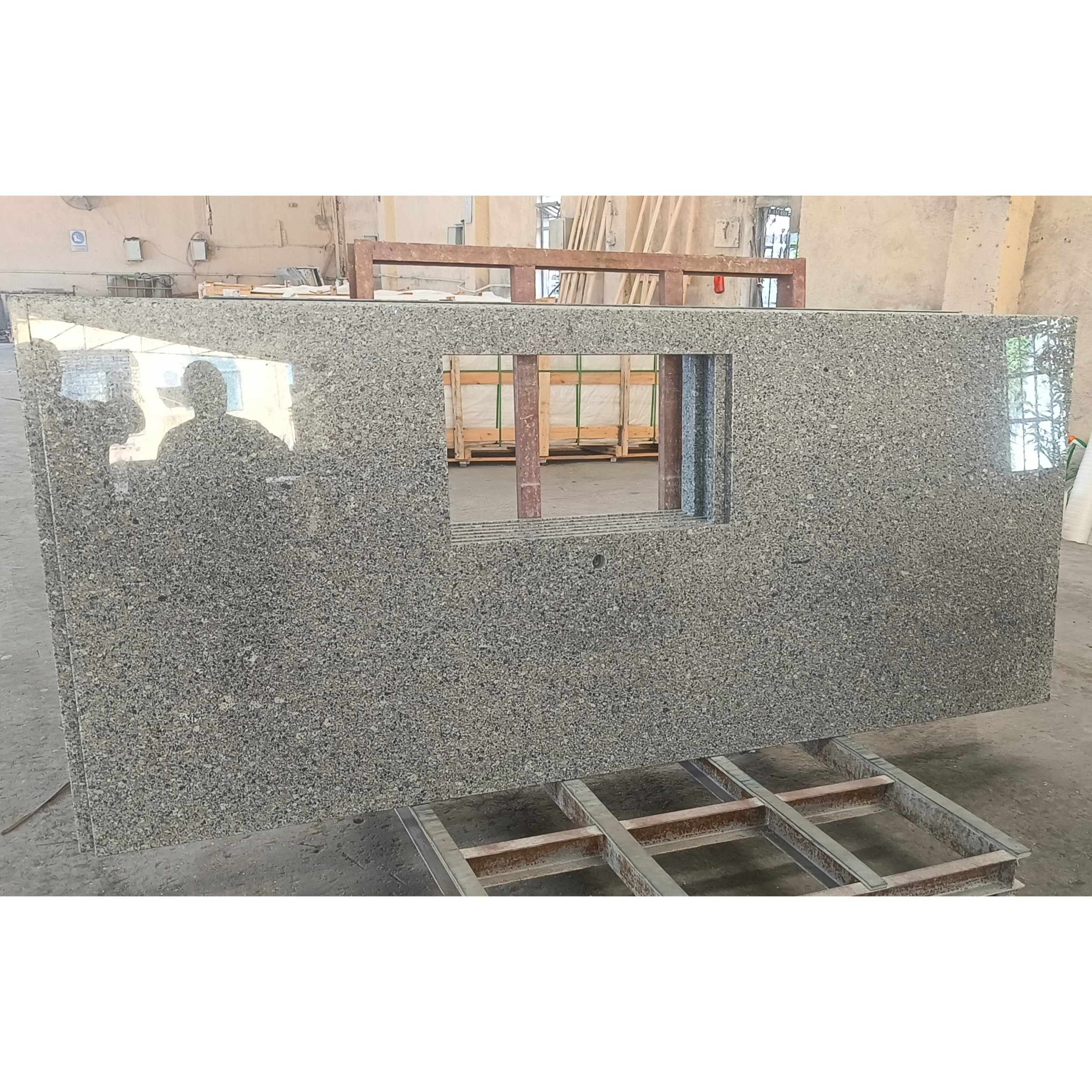 Blue Butterfly Granite Natural Stone Prefab Island Kitchen Bathroom Countertops