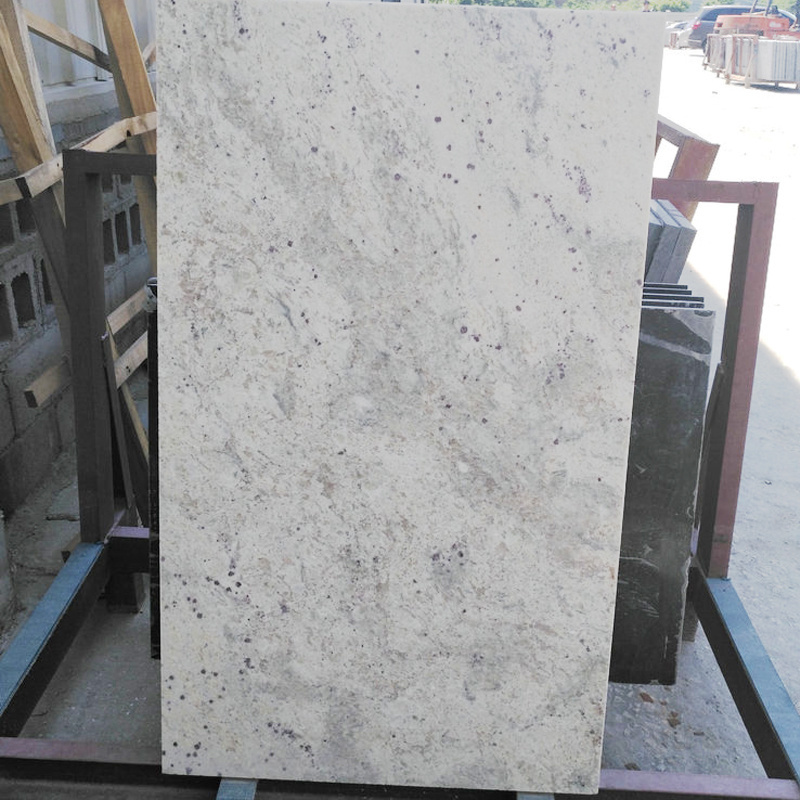 Wholesale Moon White Granite Slabs Polished Surface Granite Half Slab