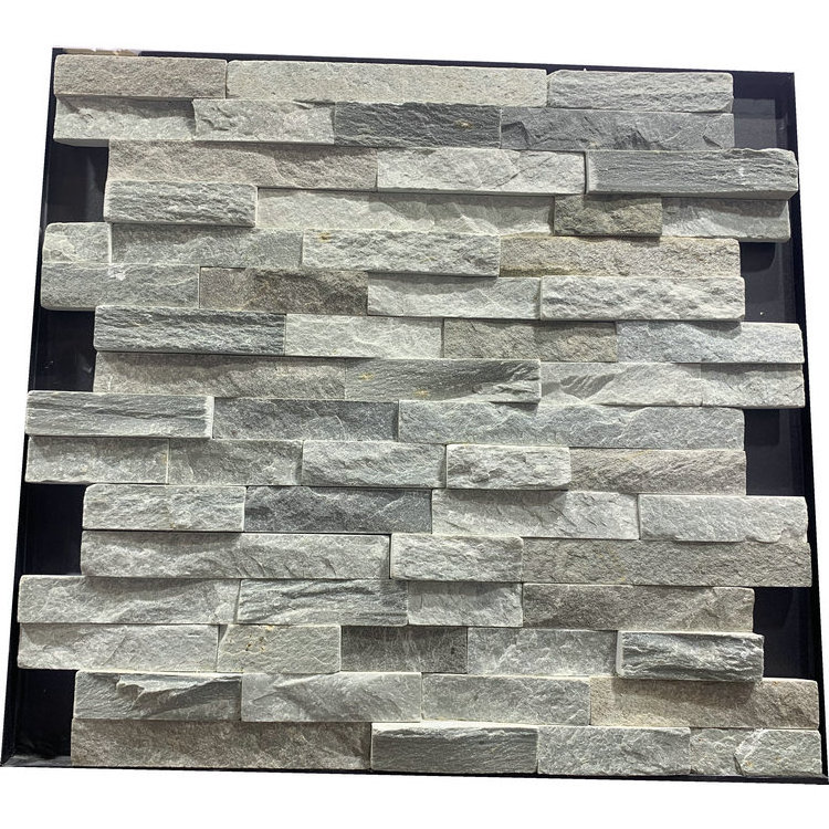 Various shapes and sizes Chinese natural stone wall tiles black slate culture stone