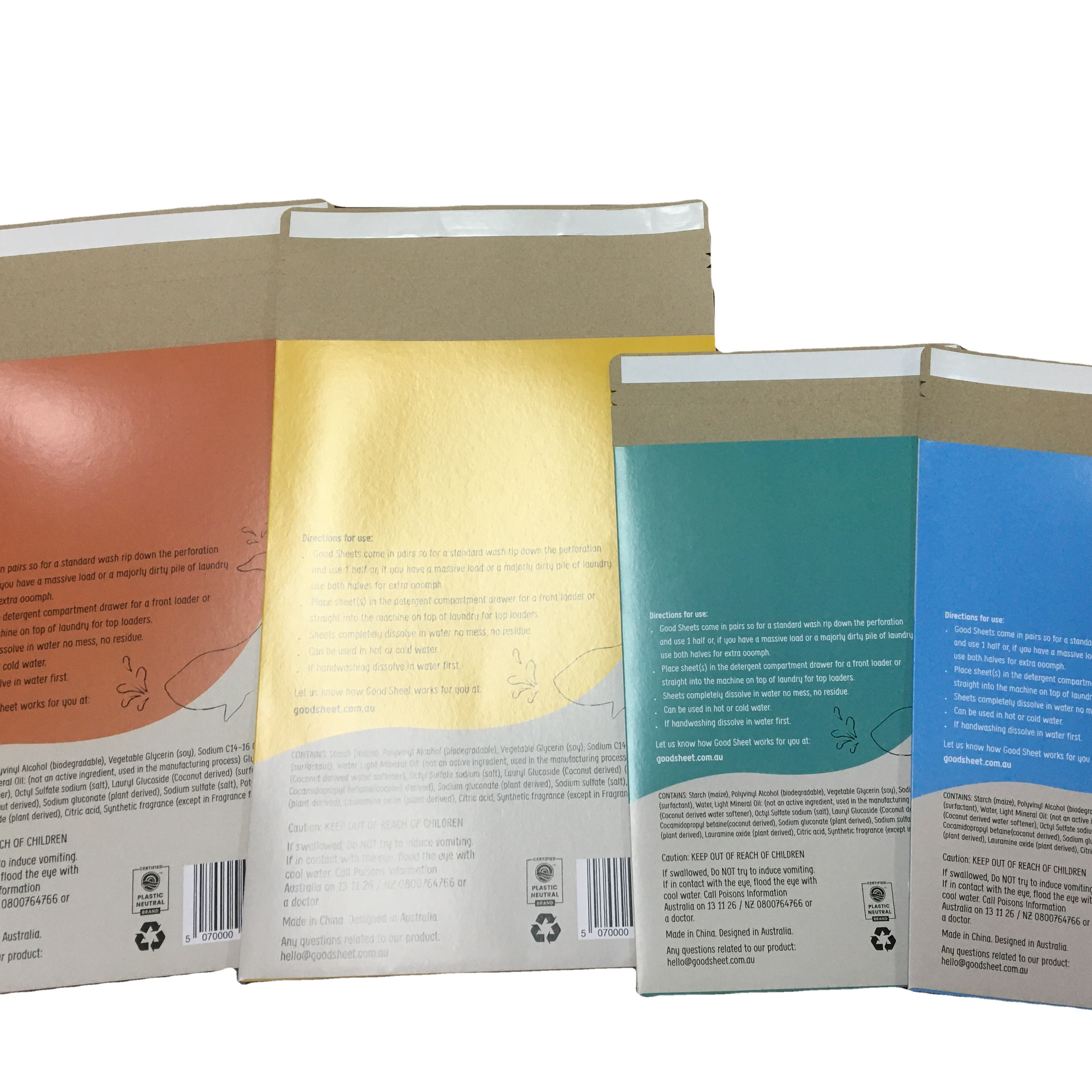 Custom paper mailer envelope self seal mailer packaging envelope paper envelope packing for laundry tablets