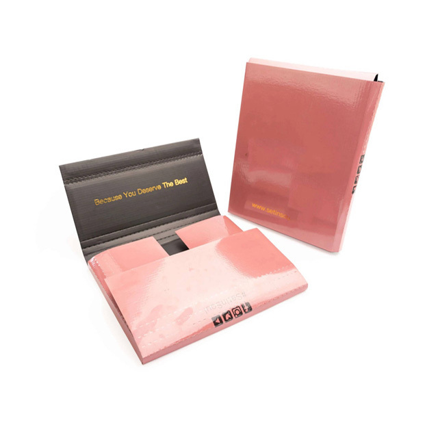 Easy-Fold ECT-32 Corrugated Deluxe Mailers Book Pink Shipping Boxes with Custom Golf foil Logo