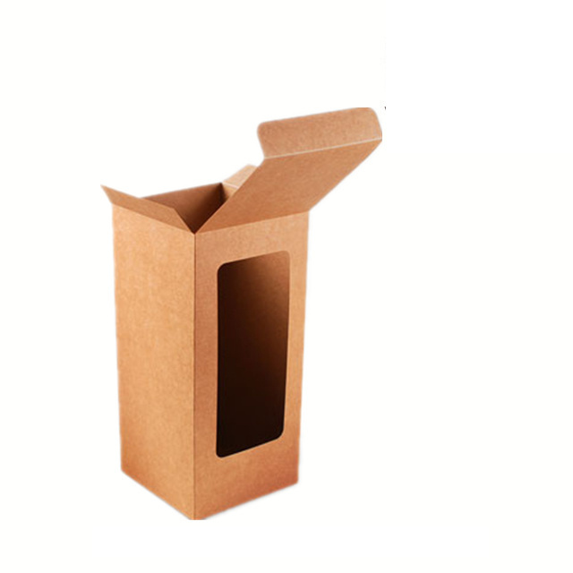 Simple Style Kraft Paper Cheap Price Custom Doll Packaging Cardboard Box with Window