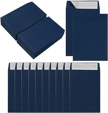 Custom Seed Envelopes Navy Blue paper envelopes Seed Storage Packets for Garden Office Wedding Gift