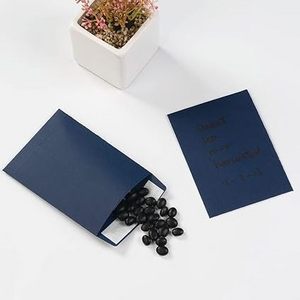 Custom Seed Envelopes Navy Blue paper envelopes Seed Storage Packets for Garden Office Wedding Gift