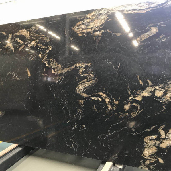 black sea wave titanium cosmic black granite for vanity top kitchen top