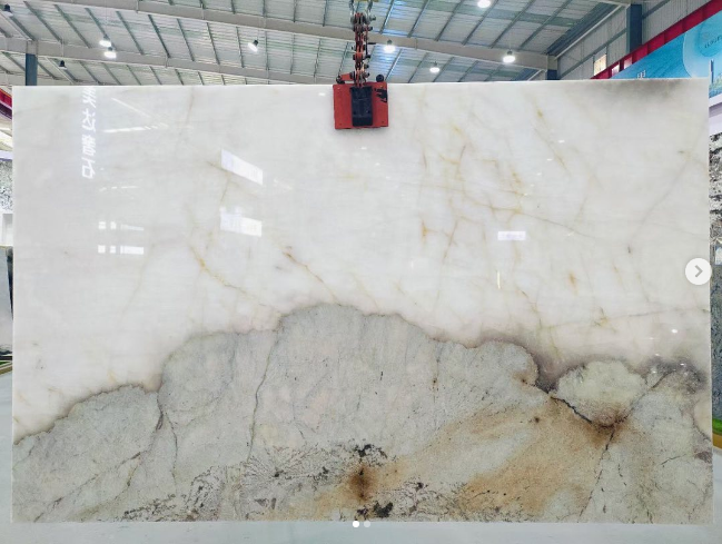 Patagonia quartzite reature wall marble countertops kitchen natural white quartzite slabs tiles and marbles big size for wall de