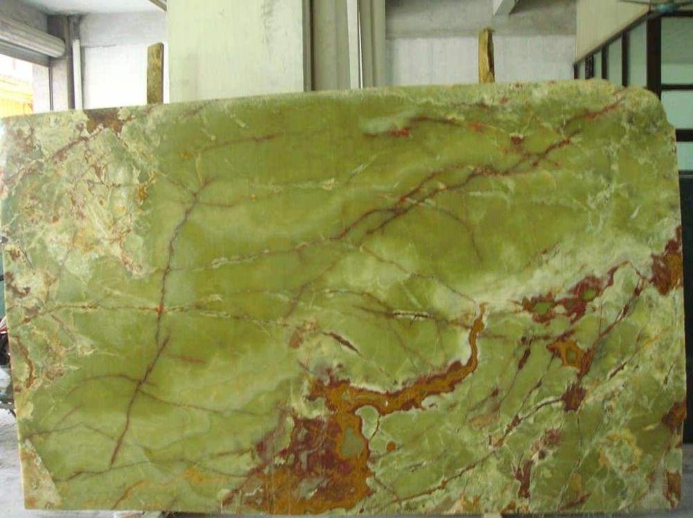 Natural high quality  green onyx marble slab popular in wall cladding tile onyx green marble