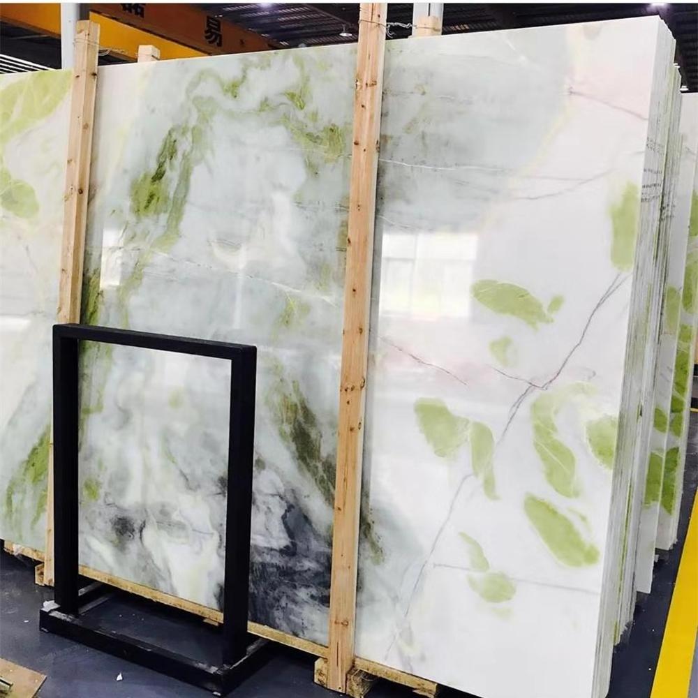 China light green marble 2cm slabs floor 60x60 60x30 prices