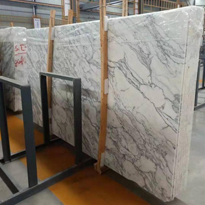 Corel White natural marble slab with grey veins for vanity top table top