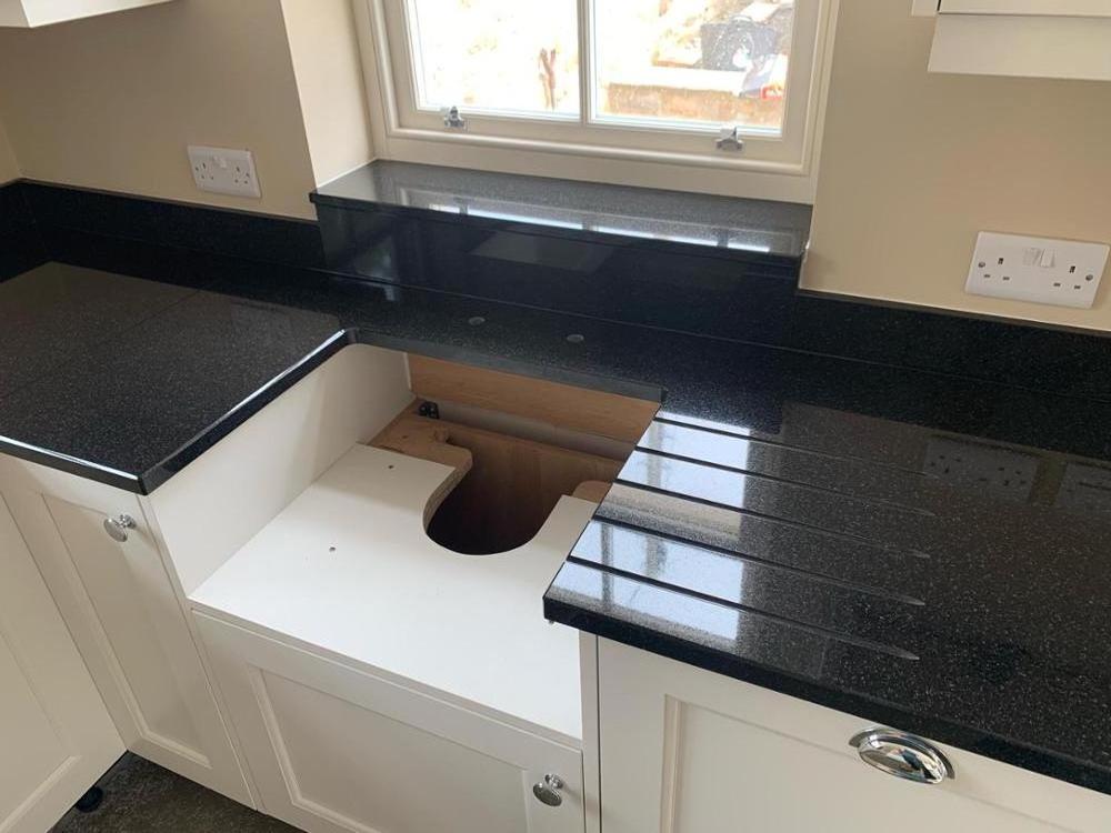 prefab black granite kitchen countertop absolute brazilian black granite countertops