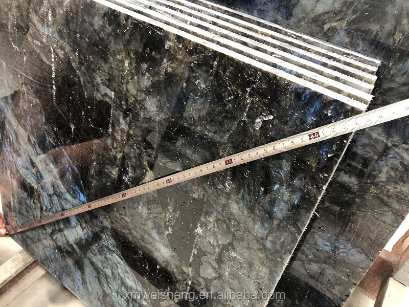 Kitchen Countertop Sinks Bue Labradorite Granite Natural Graphic Design Customized Blue Modern Apartment Granite Stones CN;FUJ