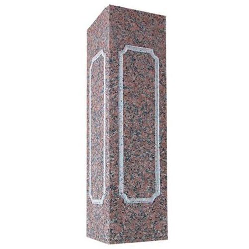 Quality granite pillar caps stone gate column design polished flamed cost