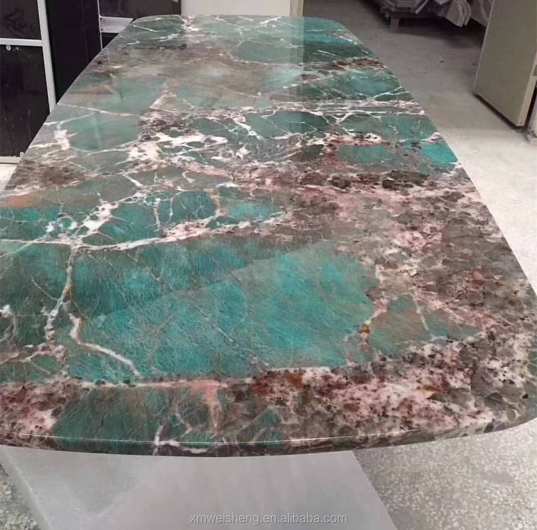 Amazonite turquoise green granite price for polished tiles and slabs