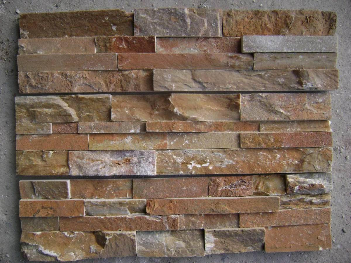 Black white multicolor exterior stacked stone veneer waterfall tiles ledgestone wholesale