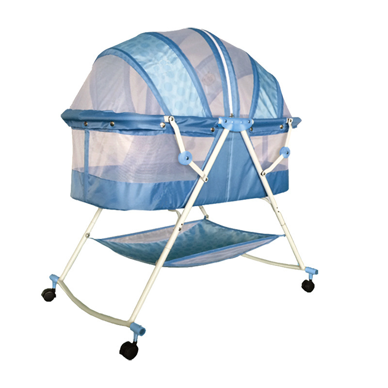 Folding baby swing bed baby rocking cots  kids' cribs