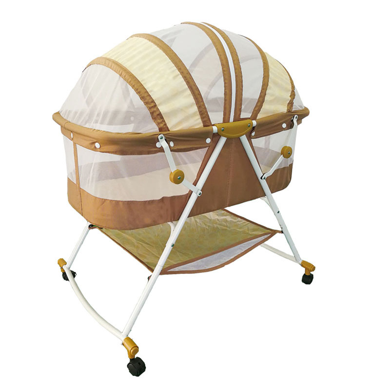 Folding baby swing bed baby rocking cots  kids' cribs