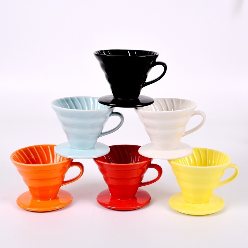 Coffee filter cup Ceramic pour-over coffee maker set Share Pot Drip filter cup filter paper coffee maker