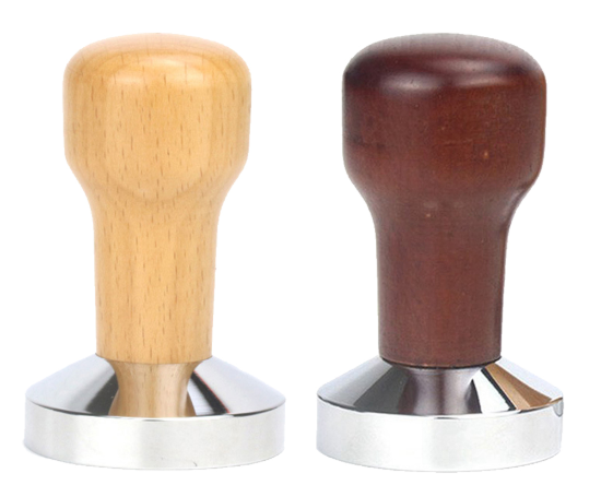 51 53 58mm Espresso Tamper Premium Barista Coffee Tamper with Flat Stainless Steel Base, Solid Wood Handle