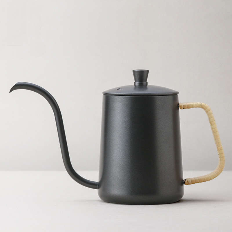 WG-Z019 Whistle Japanese style stainless steel gooseneck kettle hand flush coffee pot tea pots & kettles with long narrow mouth